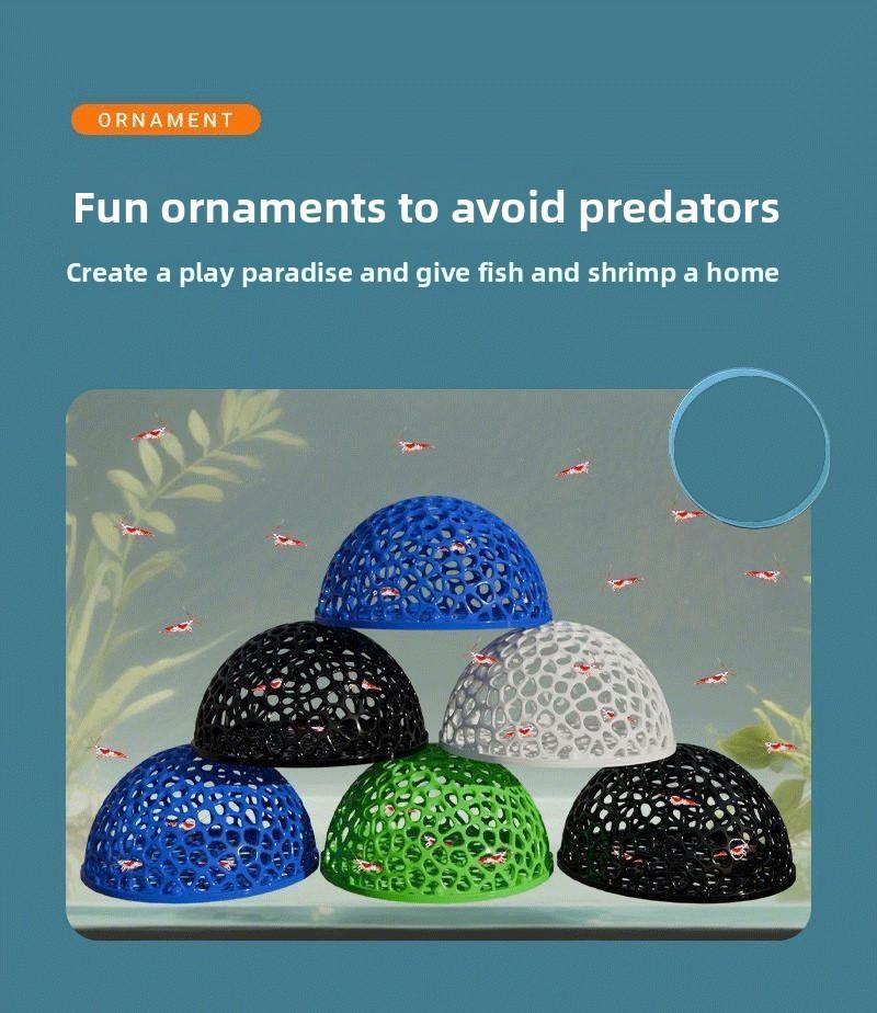 Aquarium fish and shrimp shelter house creative turtle shelter house fish tank landscaping decoration item fish and shrimp breeding