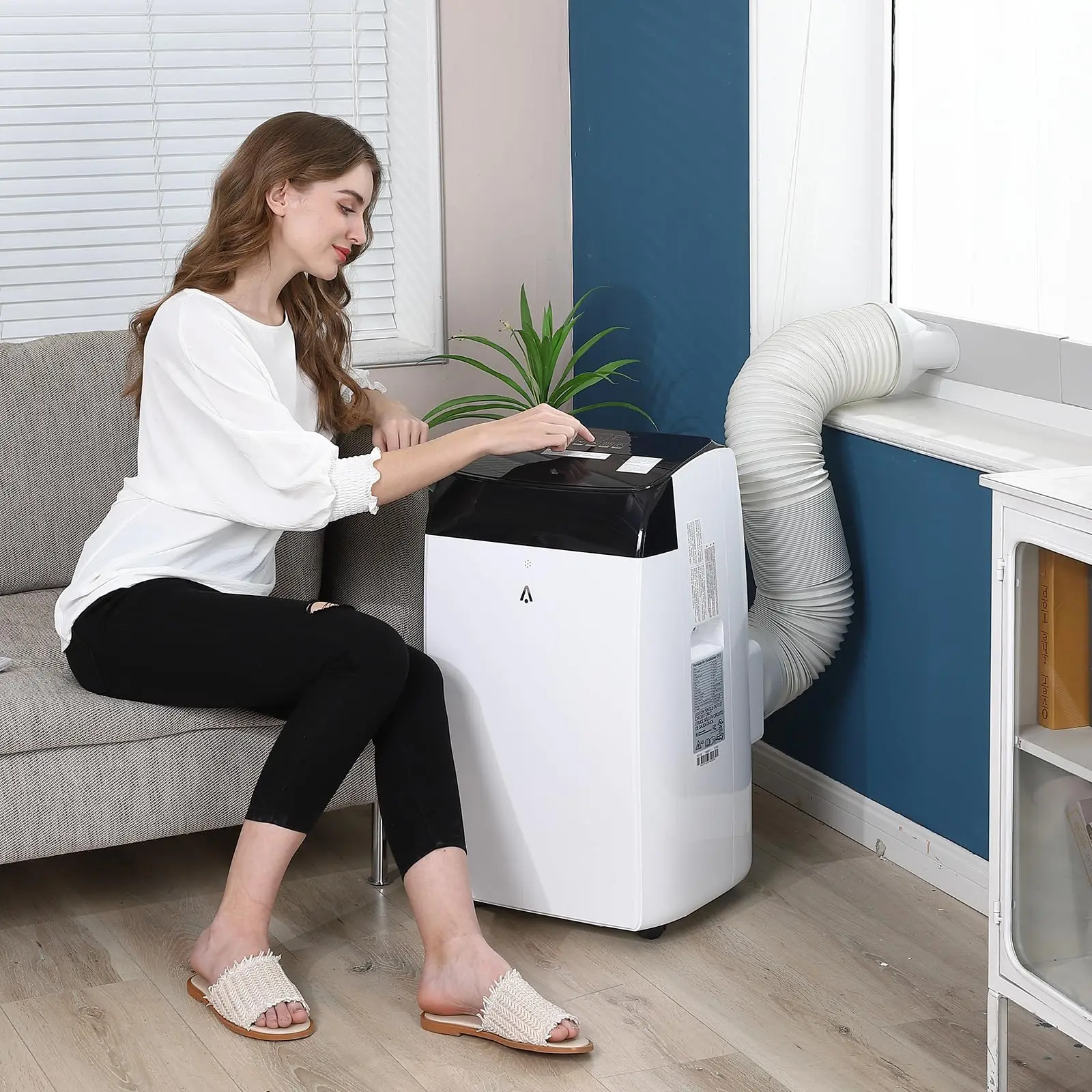 GARVEE White 12000 BTU 3-in-1 Portable Air Conditioner Cooling AC Unit