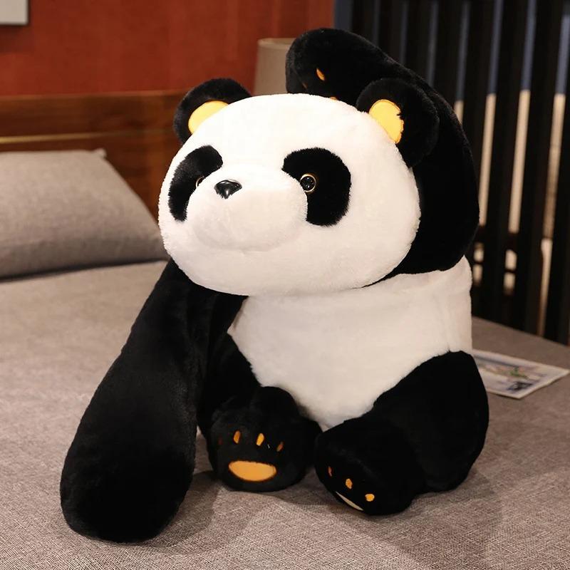 50cm Giant Panda Plush Toys Soft Sleep Pillow Cartoon Animal Bear Stuffed Baby Doll Classic Kids Birthday Christmas Gifts