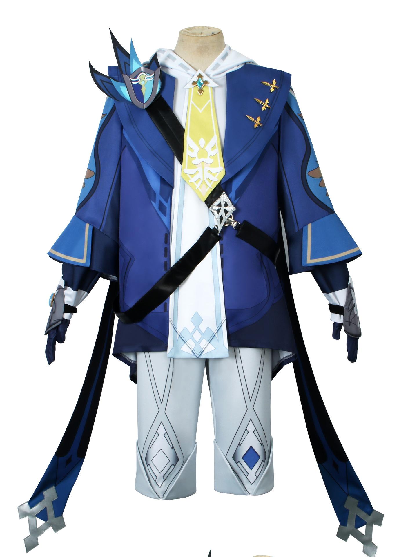Mika Cosplay Anime  Impact Cosplay Costumes Mika Schmidt Cosplay Uniforms Clothes Suits Blue Outfits Coats Jackets