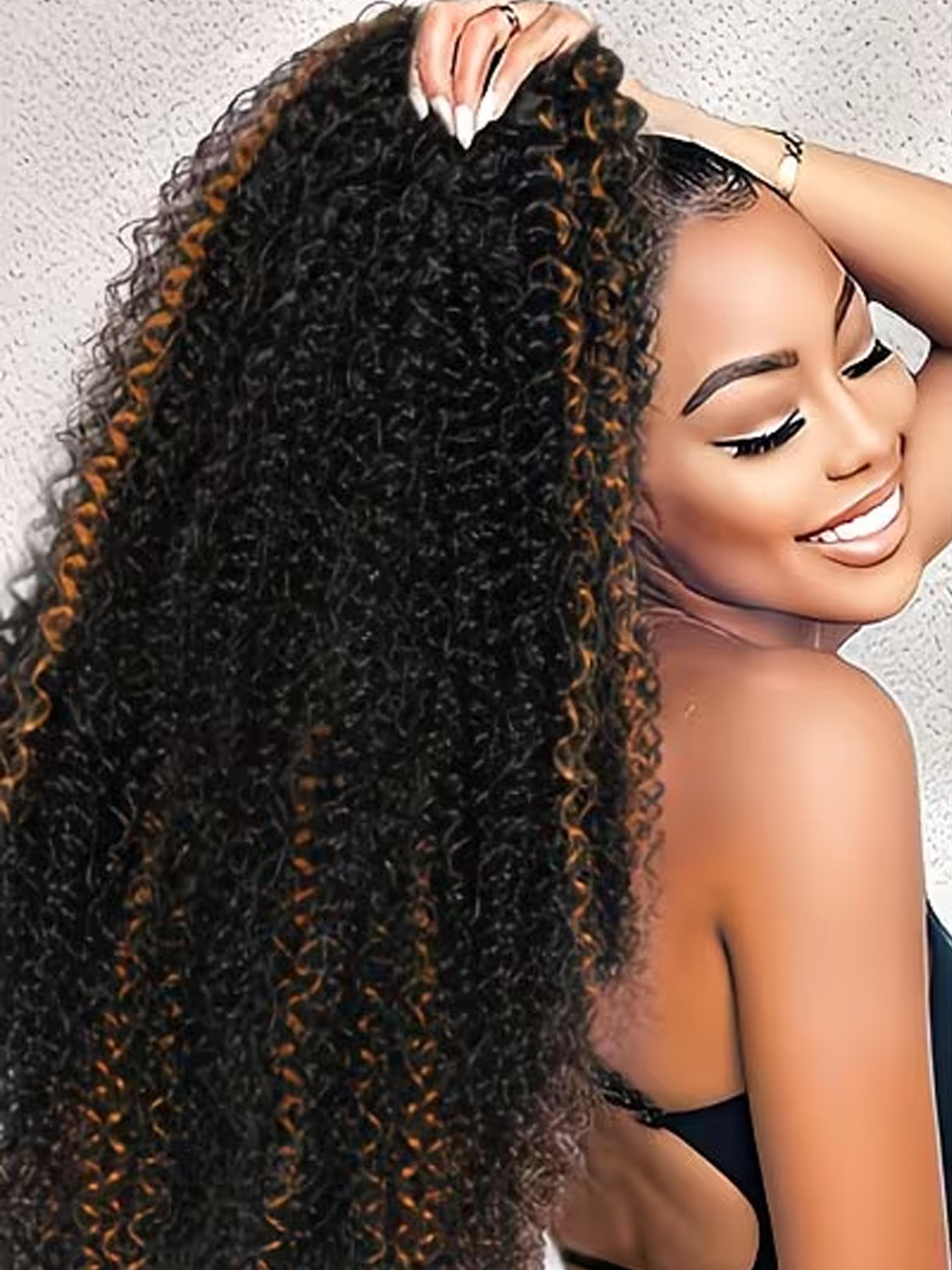 28 Inch Adjustable Drawstring Ponytail for Women, Afro Kinky Curly Ponytail Extension, Deep Curly Synthetic Hair Hairpieces, Daily Use