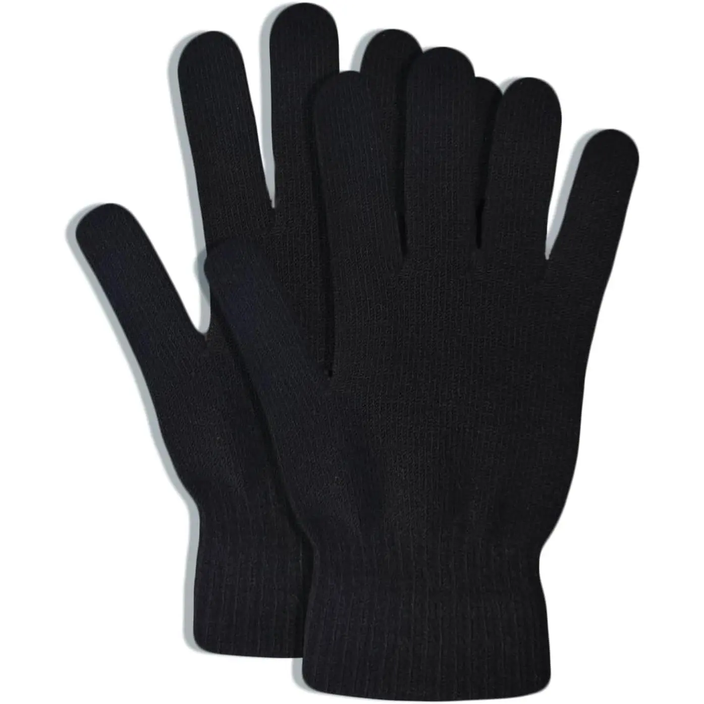 Unisex Warm Winter Gloves for Men Women Teens - Knit Stretchy Thickened Mittens, M/L Size, 5 Color Options, Cold Weather Snow Driving Biking RunningGift