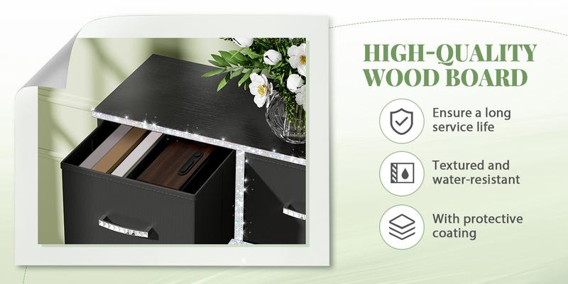 Mr IRONSTONE Tall Dresser with 11 Drawers, White Dresser for Bedroom Drawer Organizer Storage Drawers, Fabric Storage Tower with 9 Drawers, Chest of Drawers with Steel Frame, Wood Top for Nursery, Living Room, Closet, Deals for You Days