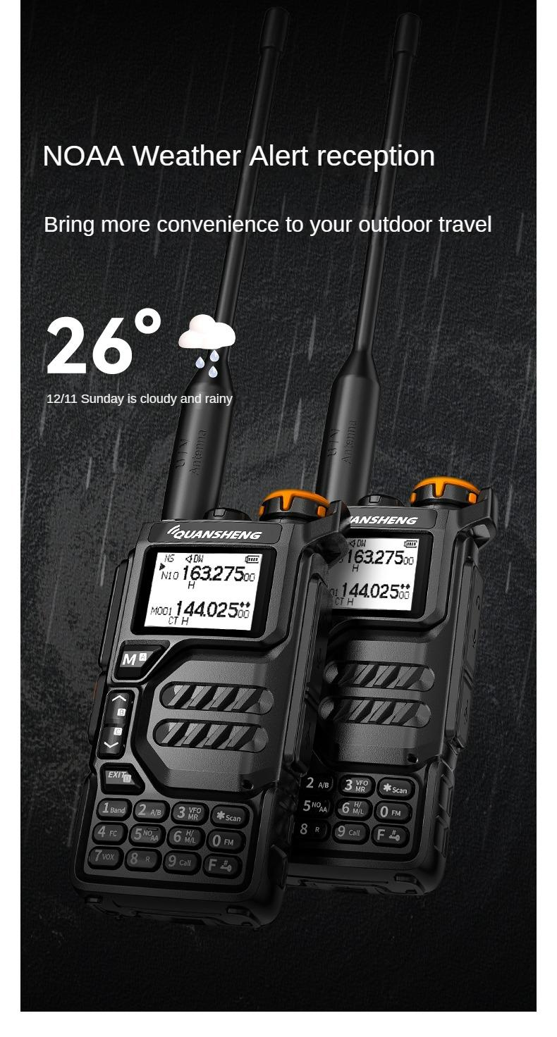 Quansheng Uvk5 Am/fm/dtmf Digital Walkie Talkie, 200 Channel Type-c Charging Three Frequency Receiving Walkie Talkie Noaa Weather Forecast, with Flash Vox Replication Frequency Lcd Display Quansheng Uvk5 Am/fm/dtmf Digital Walkie Talkie, 200 Channel Type-c Charging Three Frequency Receiving Walkie Talkie Noaa Weather Forecast, with Flash Vox Replication Frequency Lcd Display