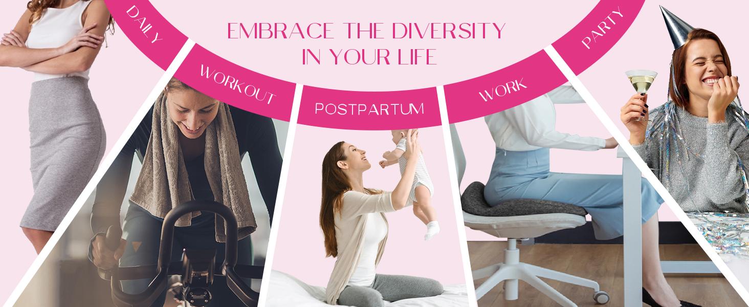 Waist Shapewear for Women Adjustable U-Shaped Front Slim Hourglass Figure Support Medium Compression Dress Fit Soft Skin-Friendly Premium Material with 3-Row Hook-and-Eye Closure,fashiondeals Womenswear Zipper SpringStatements