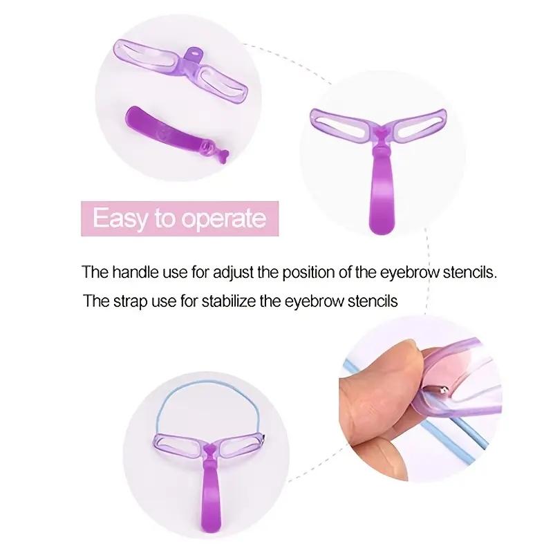 8 Set Eyebrow Template Stencil Makeup Tools Eyebrow Shaping Perfect Brows,Set of Eyebrow tools for Beauty Make Up Tools,Eyebrow Shaping Tools Make UP Aids