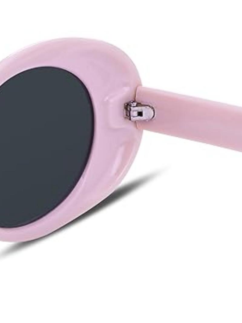 FEISEDY White Clout Goggles Sunglasses Women Men Retro Oval Sunglasses Girls Boys Sunglasses B2253