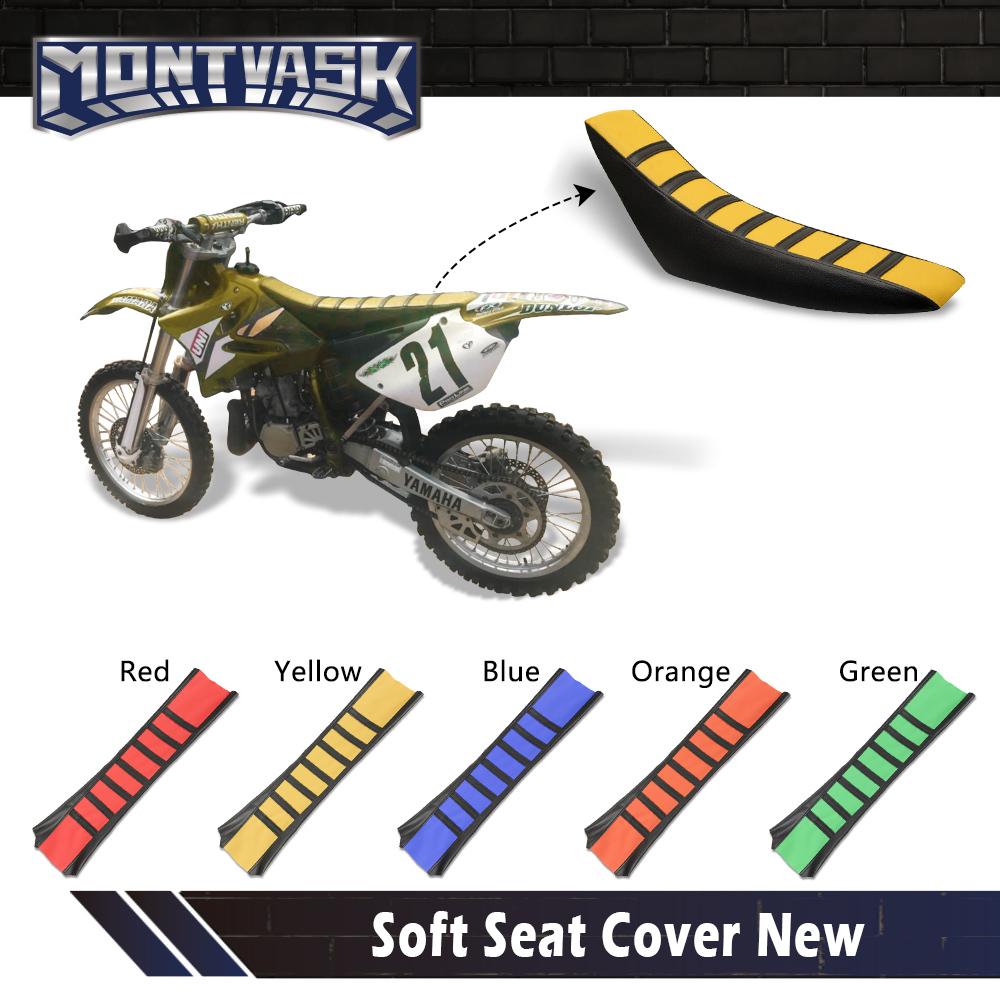 CROSSDESIGN Red Rubber Gripper Soft Seat Cover Orange Fit For Honda CR125R-CR80R CRF100F-CRF150F USA Fit for most of dirt bike Fit for seat