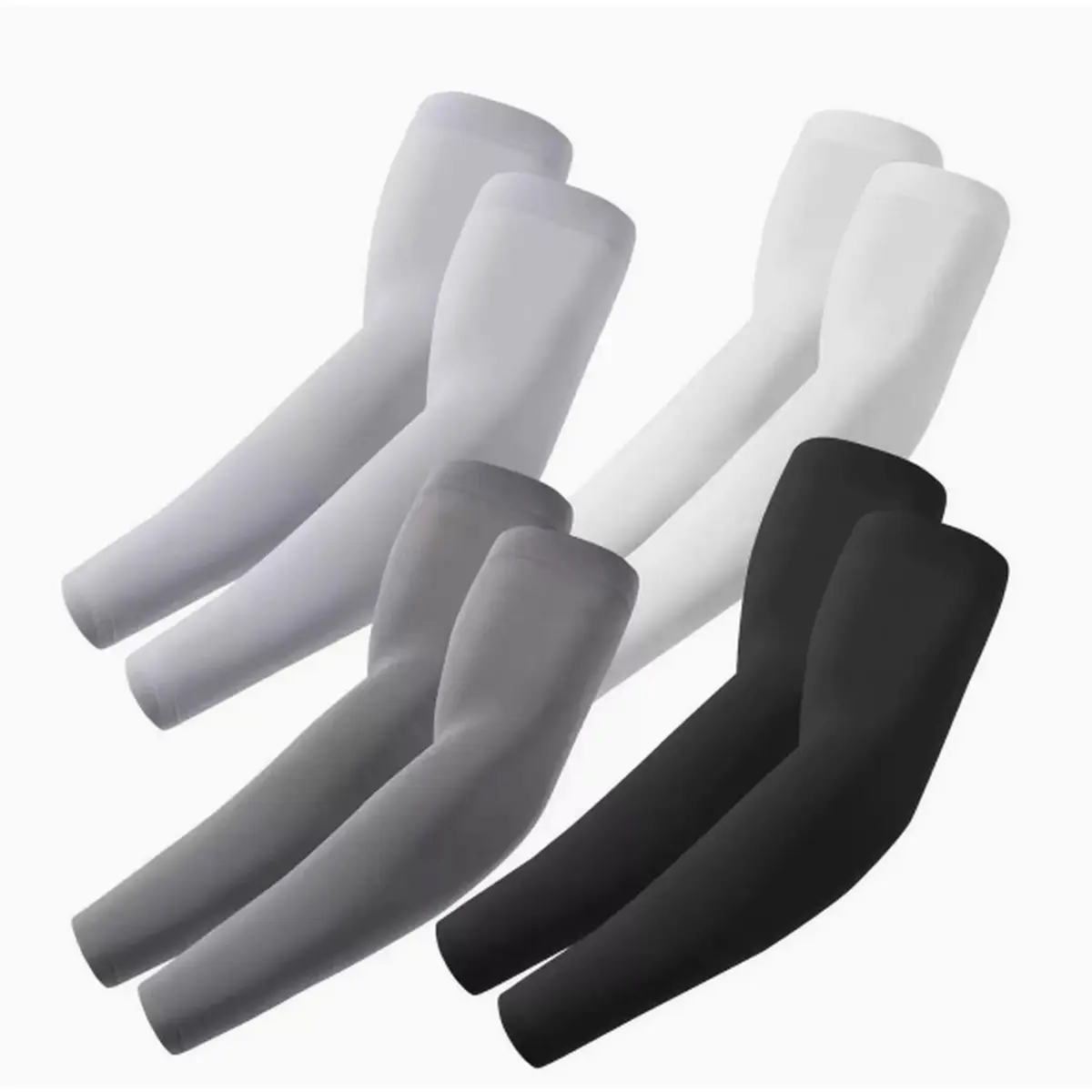 Lightweight Compression Arm Sleeves for Adult Men, UPF 50+ Sun & Heat Protection Cooling Arm Guards, Full‑Arm Coverage for Football, Workout, Hiking & Athleisure Use