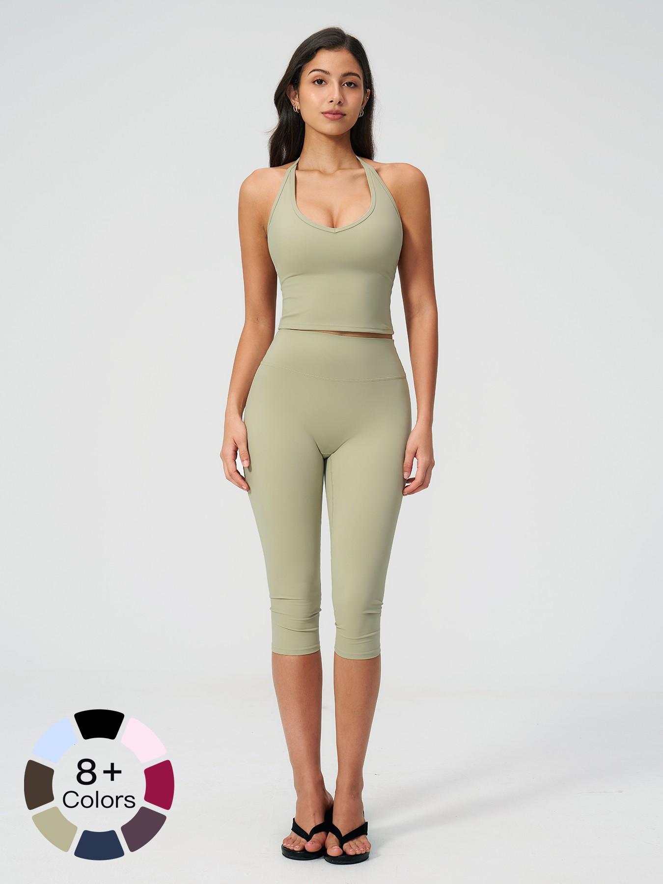 Women's Casual Commuter Tank Top Sports Set, High Stretch Activewear, Slim Fit Yoga, Comfortable and Stylish, Perfect for Daily Wear and Exercise