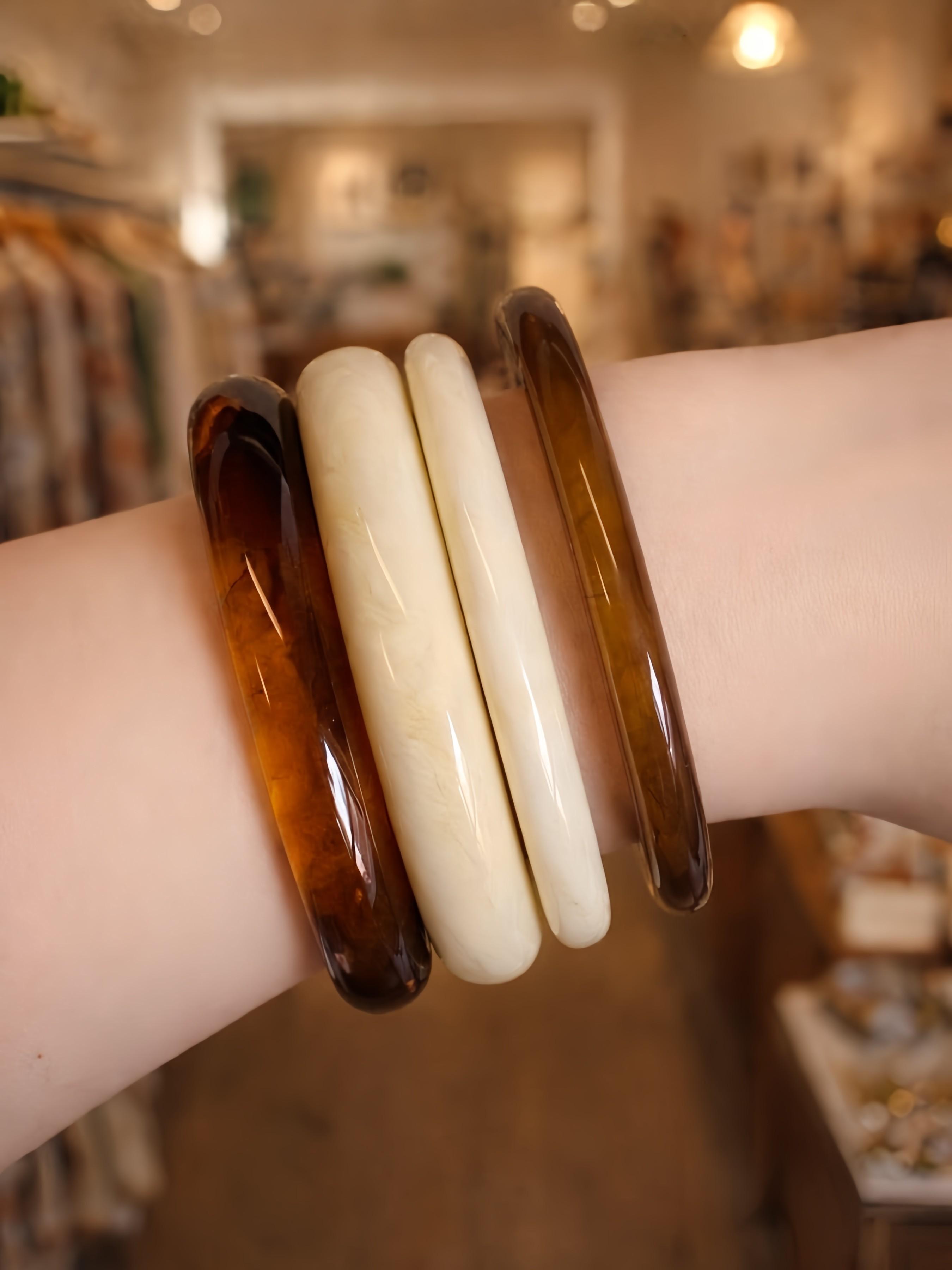 Bohemian Style Exaggerated Geometric Bracelet Set, 1/3/4/8 Pieces, Versatile Jewelry Accessory for Daily Wear, Parties, Vacation, Gift