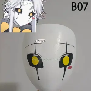 Kimera Store Freak Circus Pierrot Jester Cosplay Clown H HarleQ Mask Outfit Game 2026 Halloween Hand-painted Expressions Mask Ro