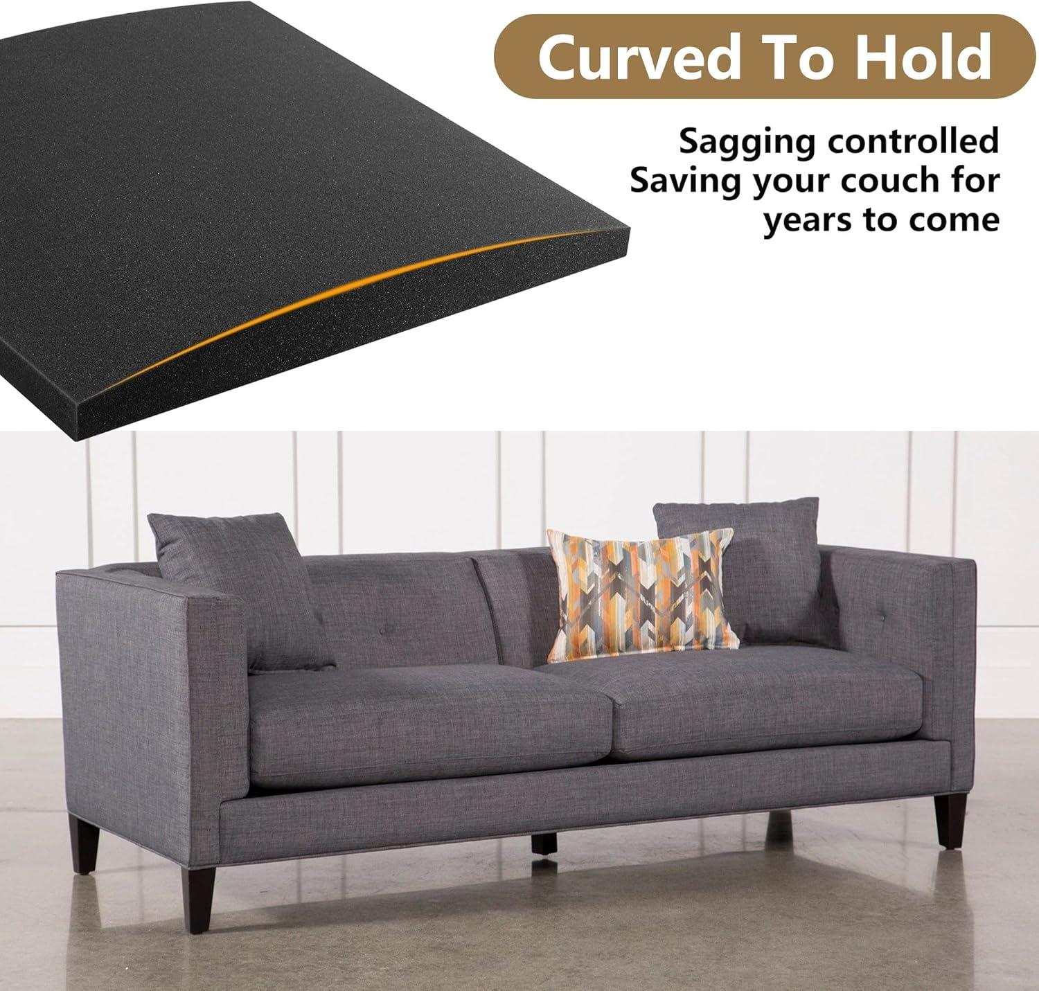 Arc-Shaped Sofa Cushion Support Pad, High Density Sponge Filled, Curved Board for Sofa Seats, Improve Comfort, Furniture Seat Pad