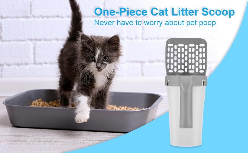 【Deals For You】Cat Litter Scooper with Holder, Cat Litter Shovel with Refill 45 Bags(3 Boxes of 15 Bags), Large Capacity Cat Scooper Portable Shovel 【Deals For You】Cat Litter Scooper with Holder, Cat Litter Shovel with Refill 45 Bags(3 Boxes of 15 Bags), Large Capacity Cat Scooper Portable Shovel