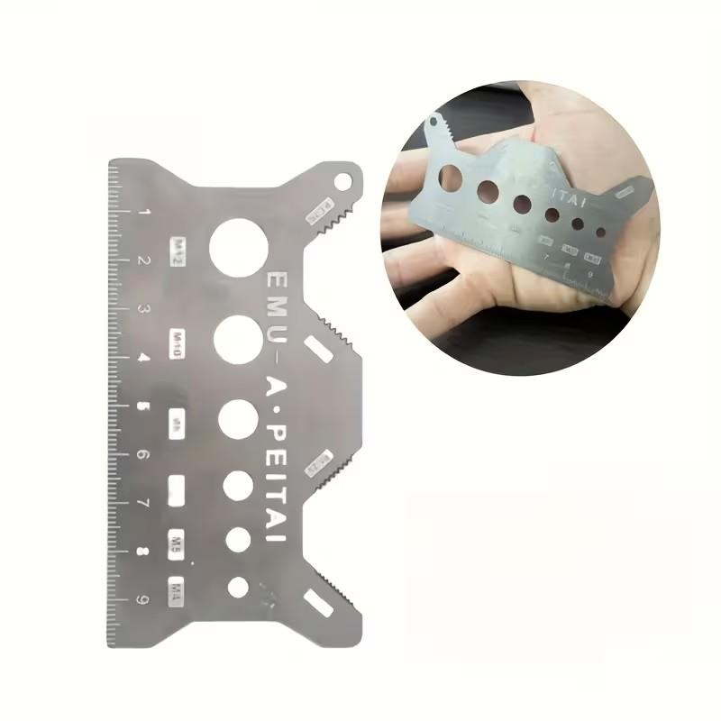 Stainless Steel Screw & Bolt Measuring Caliper, Precision Thread Gauge with Micrometer Scale, Durable Industrial Measurement Tool