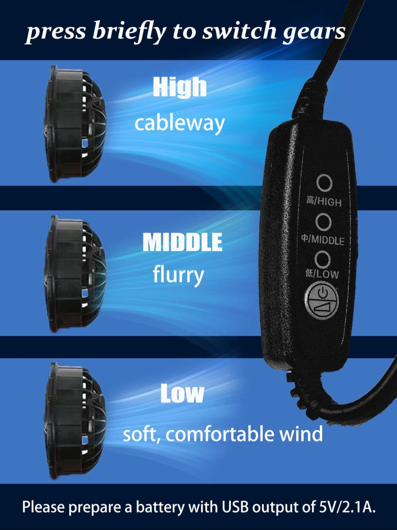 2 Fan Sleeveless Cooling Vest, Air Conditioning Workwear, USB Cool Vest, Outdoor Cooling Gear, Lightweight Breathable