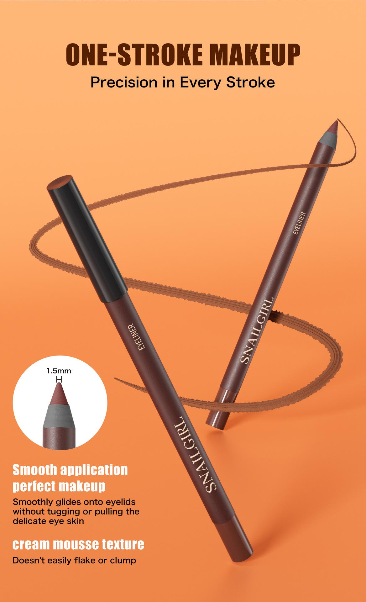 24-hour waterproof eyeliner, retractable eyeliner, smooth eyeliner gel pen