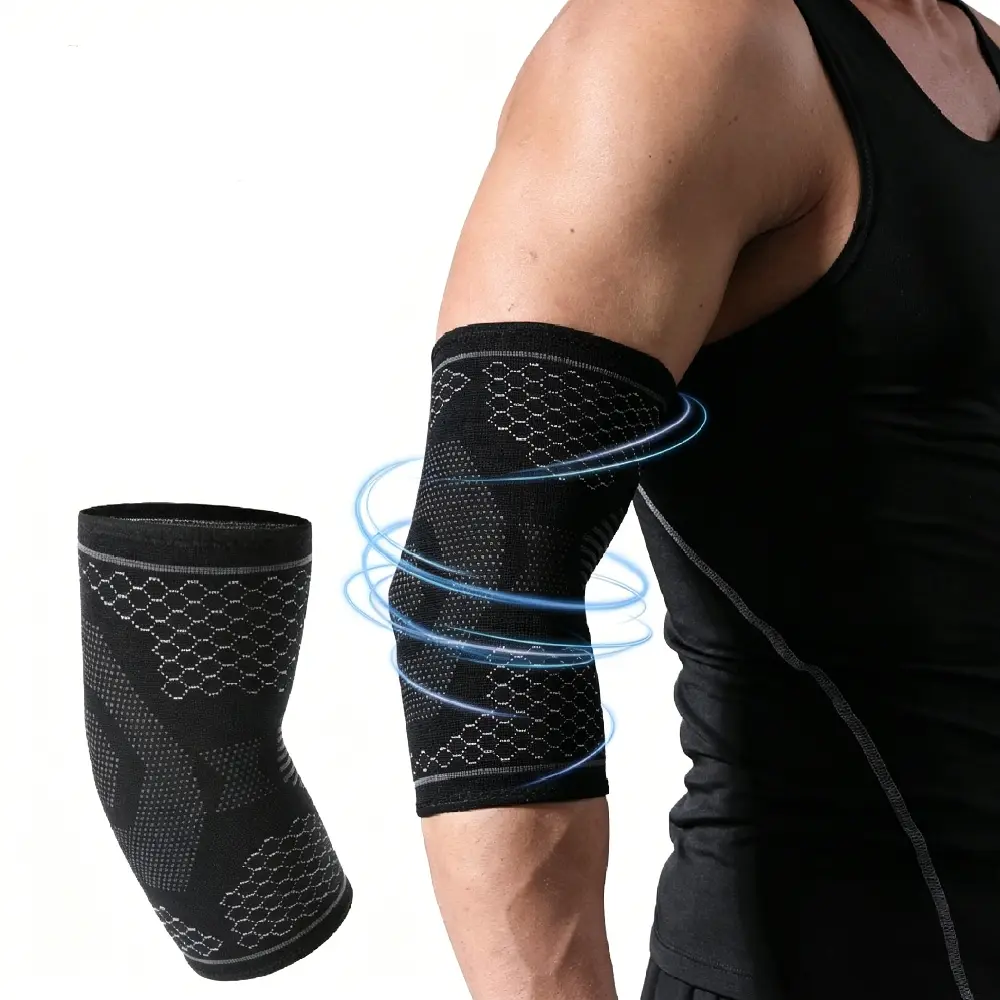 1PCS Elbow Support Brace, Compression Arm Sleeve for Tennis Elbow, Golfers Elbow for Sports Fitness, Compression Elbow Wraps