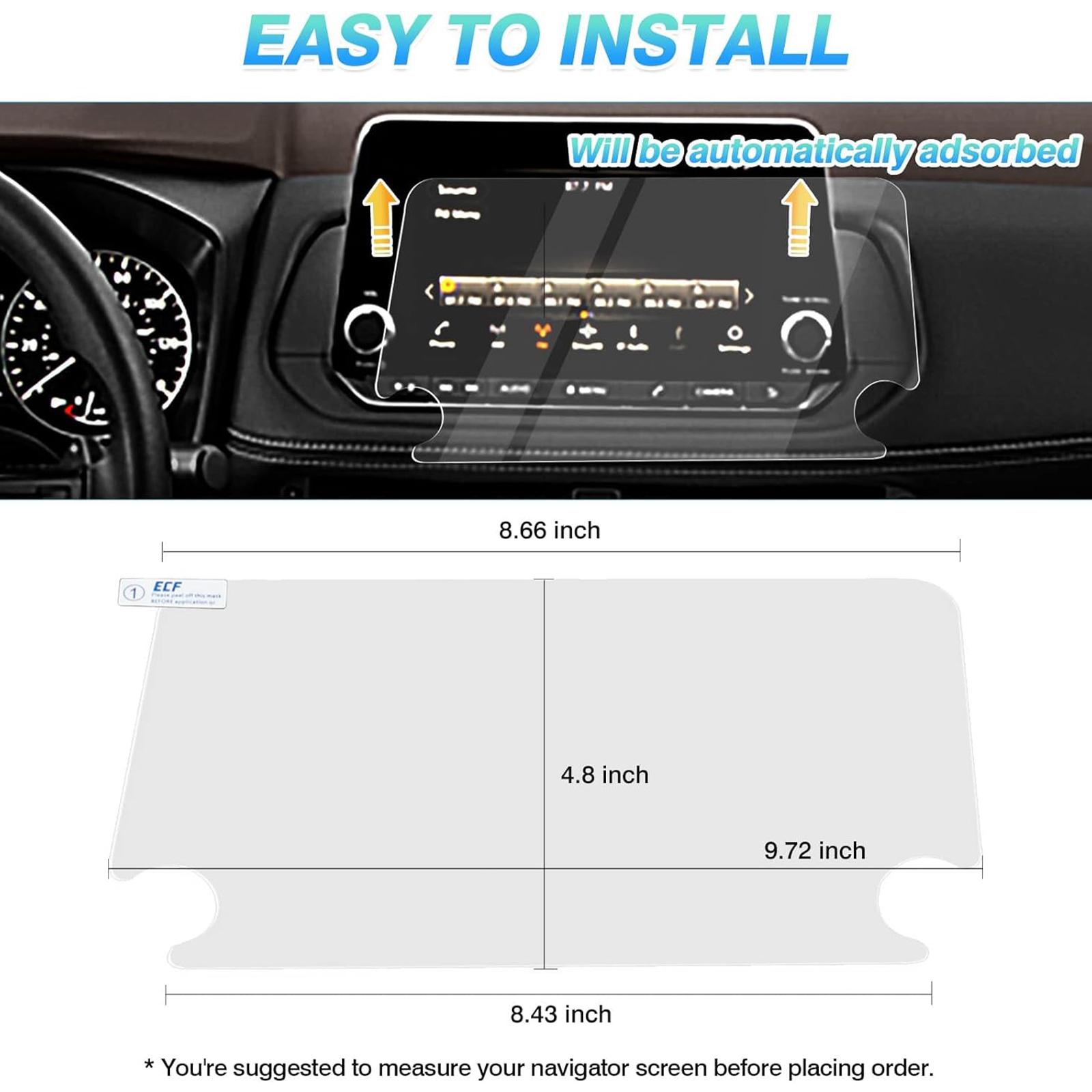 Canvcle Screen Protector for 2021 2022 2023 2024 2025 Nissan Rogue S SV Accessories 8-inch Tempered Glass Film Touchscreen Protector Foil (NOT for Rogue Sport) Scratches Explosions Protection