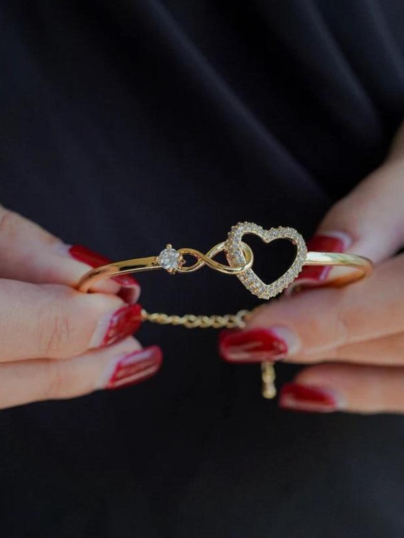 High-Quality Jewelry Bracelet for Milestone Celebrations, Infinite Heart Design, Forever Connected Gift for Daughter