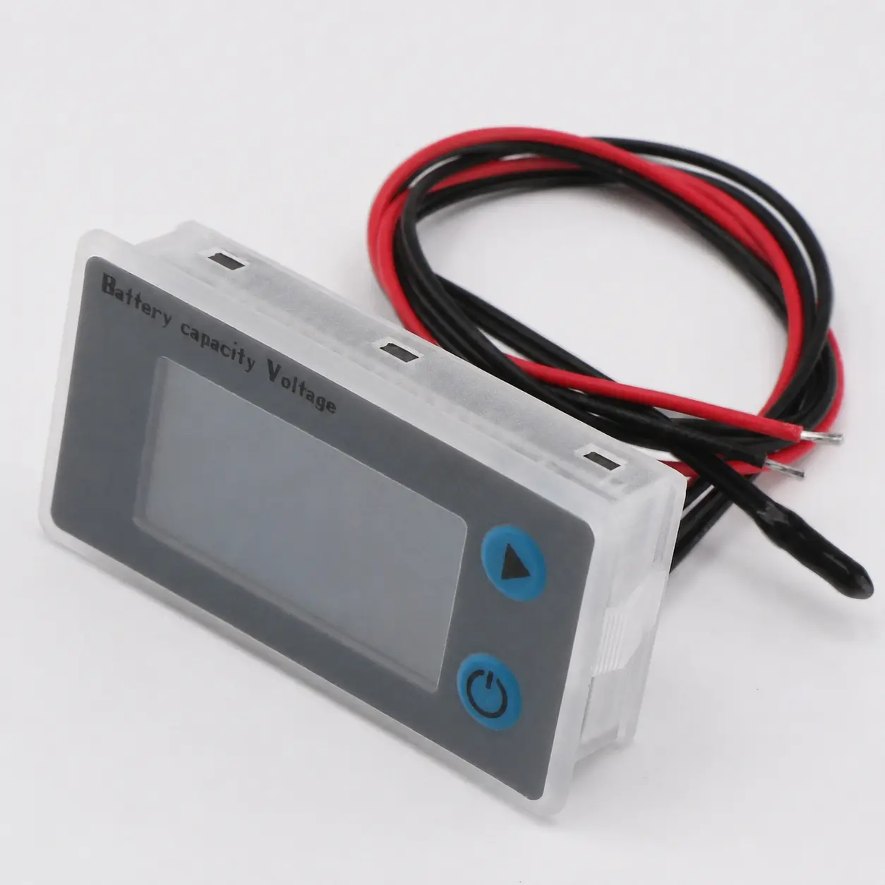 Multifunctional Battery Capacity Monitor LCD Voltage Thermometer 10-100V Programmable Gauge for 12V 24V 36V 48V Lithium Batteries Real Time Percentage Health Status Indicator Compatible with Various Battery Types