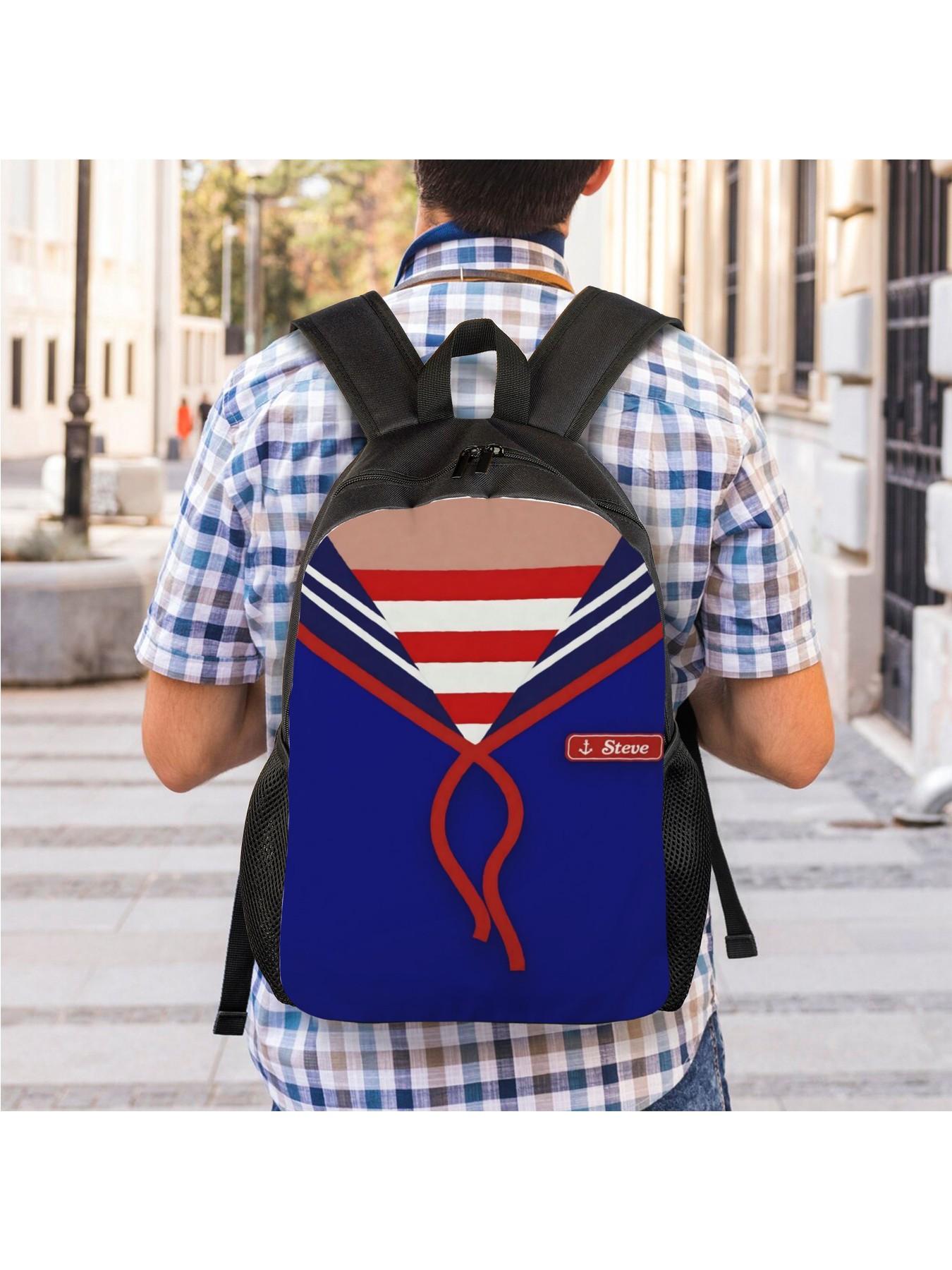 1 pc Bookbag Stranger Things Sturdy Shoulder Students Birthday Multi-Function Knapsack High School Back To School Season