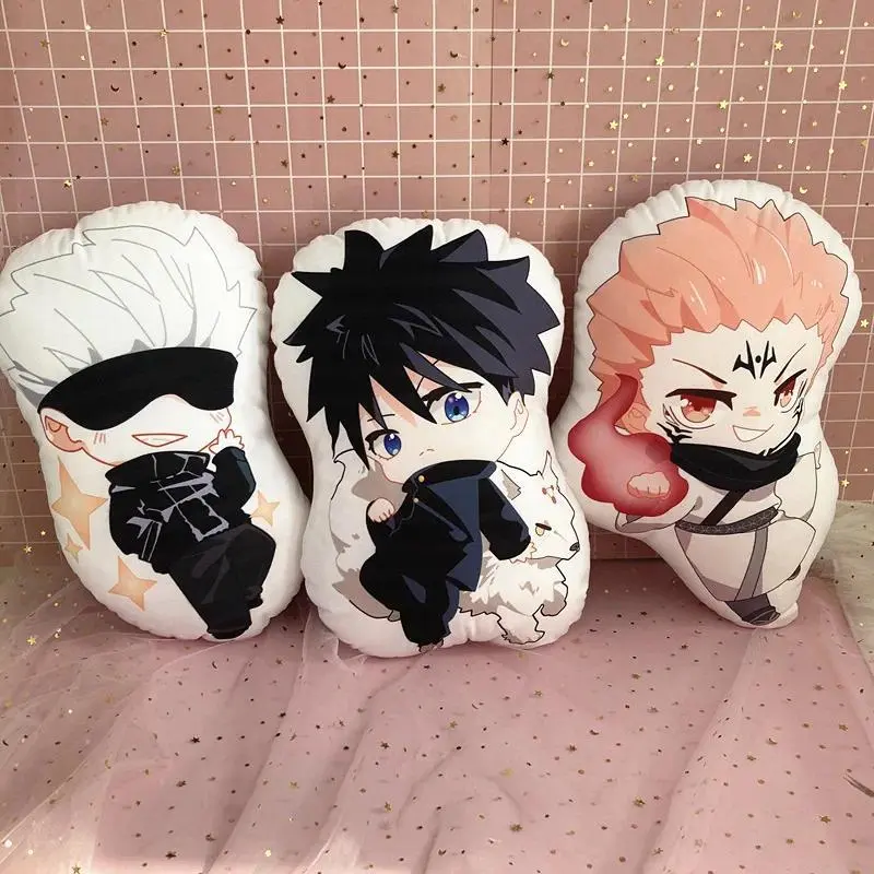 2026 New hot item 10cm Anime Jujutsu Kaisen Plush Doll Itadori Yuji Fushiguro Megumi Gojo Satoru Soft Stuffed Cushion Kids Plushie Pillow Toys