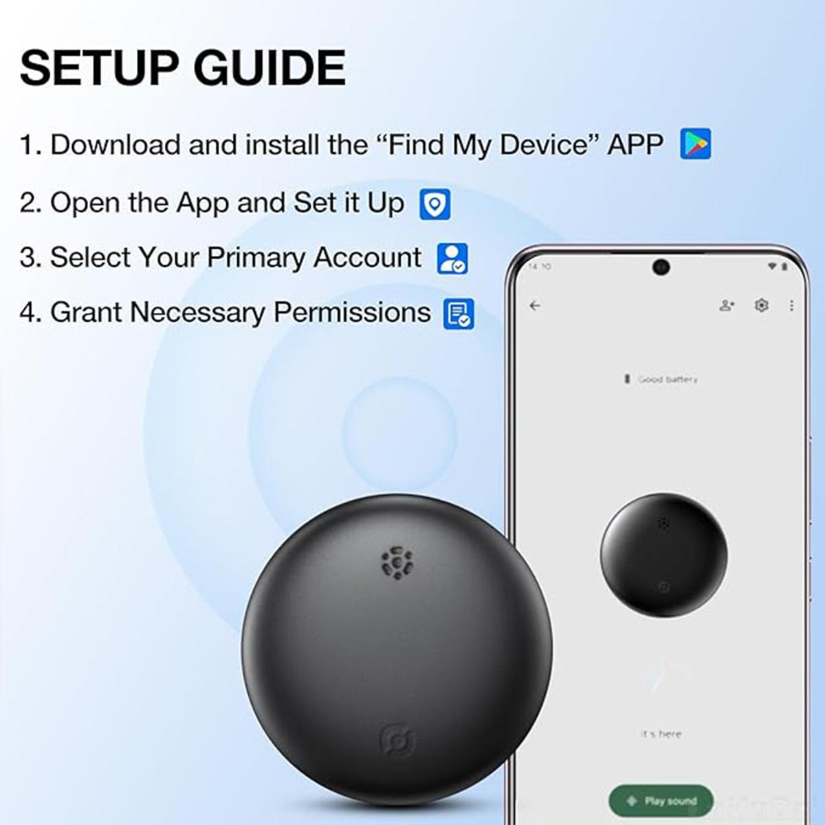 GPS Tracker for Car, Mini Trackers Device Works with Magnetic Protective Case Compatiable with Apple iPhone & Android No Monthly FeeBest Hidden GPS Trackers,Anti-lost Device