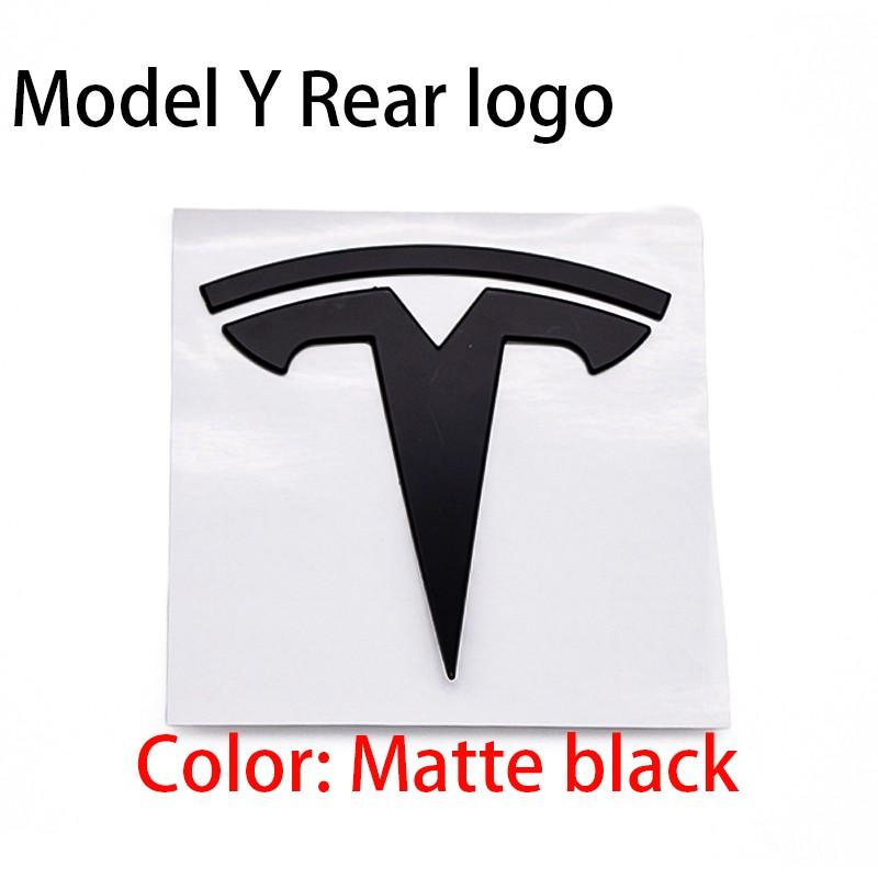 Tesla Car Front & Rear Emblem, Hood Decoration, Scratch-Resistant Reinforced Badge, Replacement Logo for Model 3/y/s/x, Exterior Modification Parts