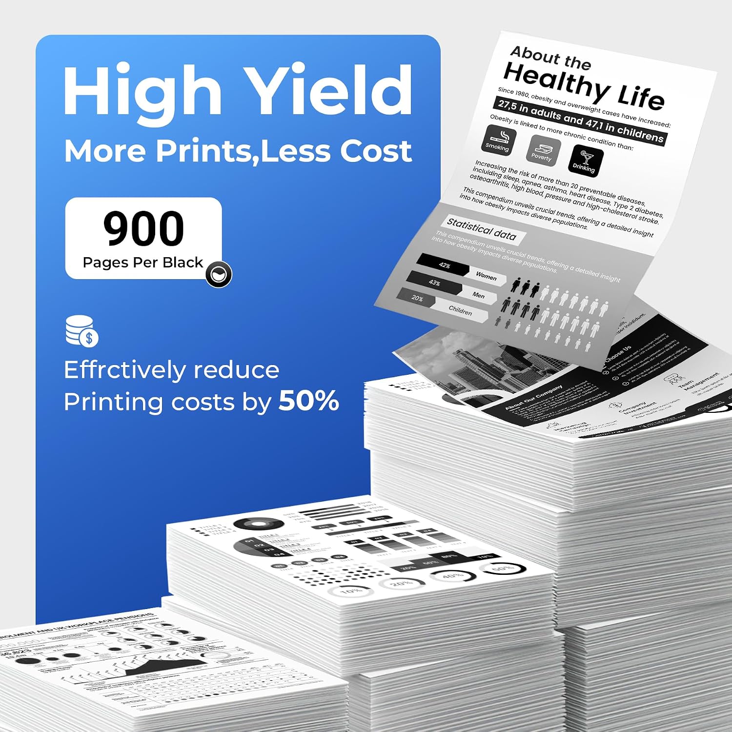 952 Black High-Yield Compatible Ink Cartridge (900 Pages), for OfficeJet 8702, OfficeJet Pro 7720, 7740, 8210, 8216, 8710, 8715, 8720, 8725, 8730, 8740 Printers (1 Pack)