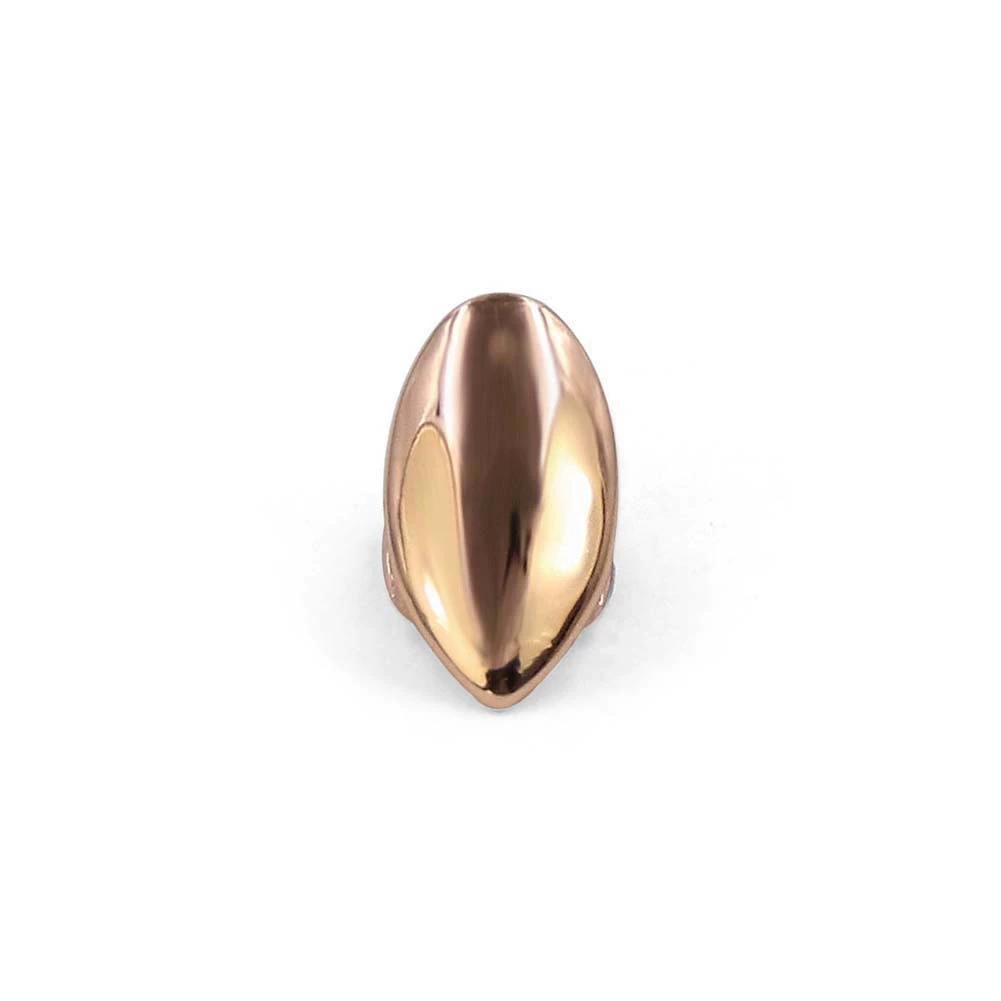 TOPGRILLZ Glossy Vampire Fangs Teeth Grillz Hip Hop 14K Gold Plated Single Tooth Caps Dental Grills Halloween Cosplay Jewelry