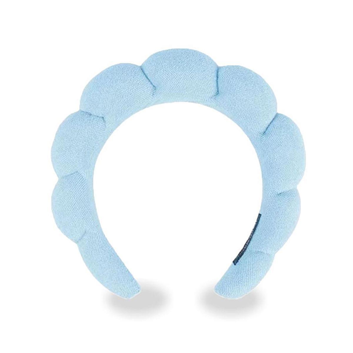 Puffy Cloud Makeup Headband, Soft High‑Crown Synthetic Sponge Fabric, Unisex Anti‑Slip Hair Band, One Size Comfort Accessory for Skincare And Face Washing Routines