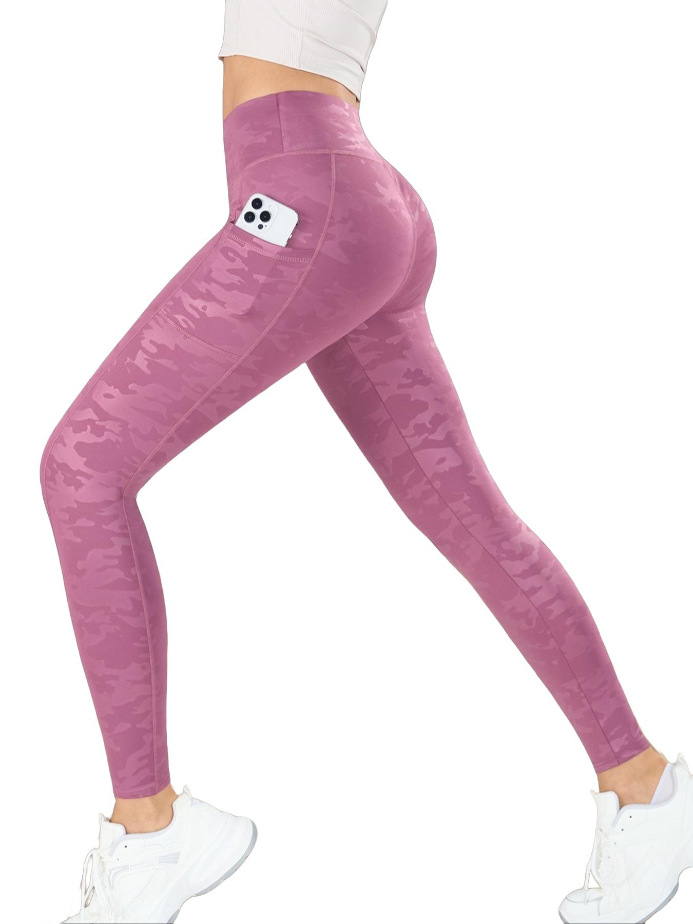 Women's Camo Print High Waist Sports Leggings, Breathable Comfortable Skinny Pants, High Stretch Yoga Leggings, Ladies Sportswear for Indoor Outdoor Wear, Athleisure Fitness Leggings