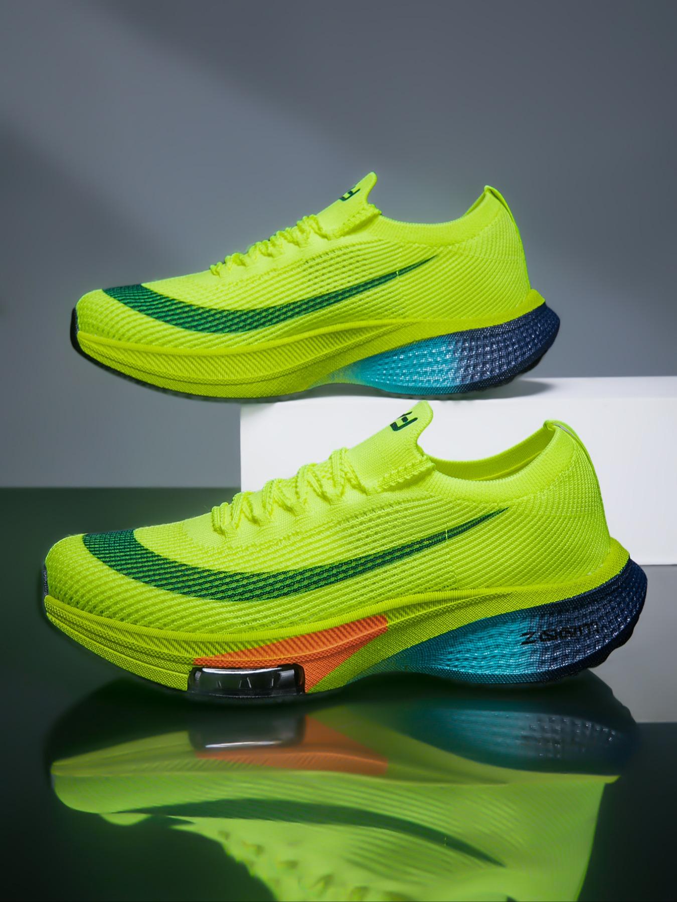 Fashion Couple Sport Shoes with Zoom Technology, Anti-Slip Wear-Resistant Breathable Mesh High Cushioning Midsole, Comfortable Support, Athletic Running Shoes