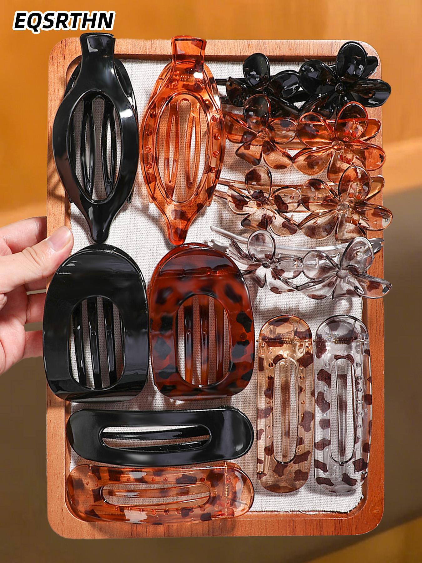 12pcs Duckbill Clip Female Back Head Hairpin Shark Clip Flat Oval Duck Clip, Flat Hair Clips, Hair Claws, Suitable for Thick Hair, Matte Large Duckbill Clip Strong Fixation No Slipping Multicolor Gift