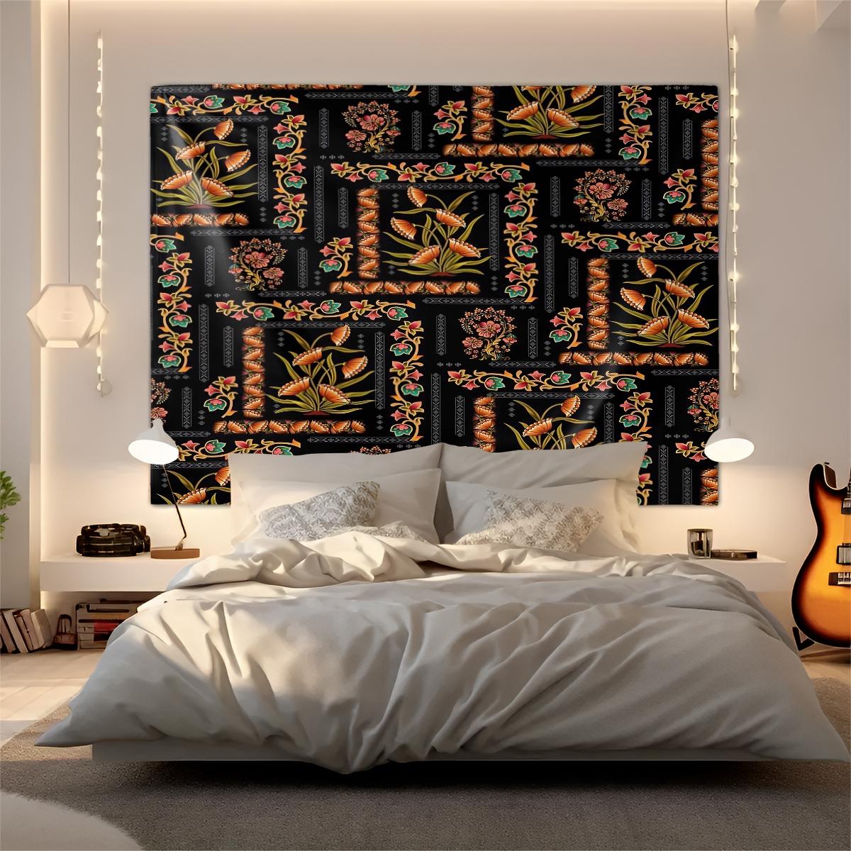 1 Pcs Boho Paisley Printed Tapestry, Vintage Ethnic Style Wall Hanging, HD Digital Print Tapestries, Soft Durable & Lightweight, Ideal for Bedroom, Living Room, Dorm, Studio Decor, Trendy Bohemian Home Decor Tapestrys