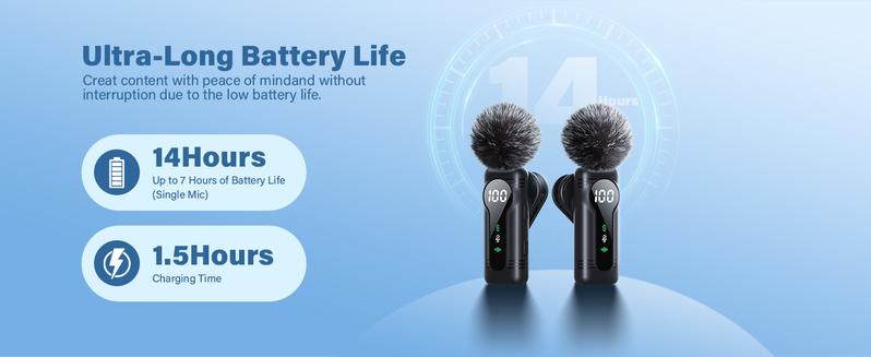 USB C Wireless Lavalier Microphone for Type-C,Android Phone,PC,Mini Microphone with Noise Reduction,Lapel Microphone for Video,Interviews,Live Streaming,TikTok,YouTube,2Pack (For iPhone 15 and Above) USB C Wireless Lavalier Microphone for Type-C,Android Phone,PC,Mini Microphone with Noise Reduction,Lapel Microphone for Video,Interviews,Live Streaming,TikTok,YouTube,2Pack (For iPhone 15 and Above)