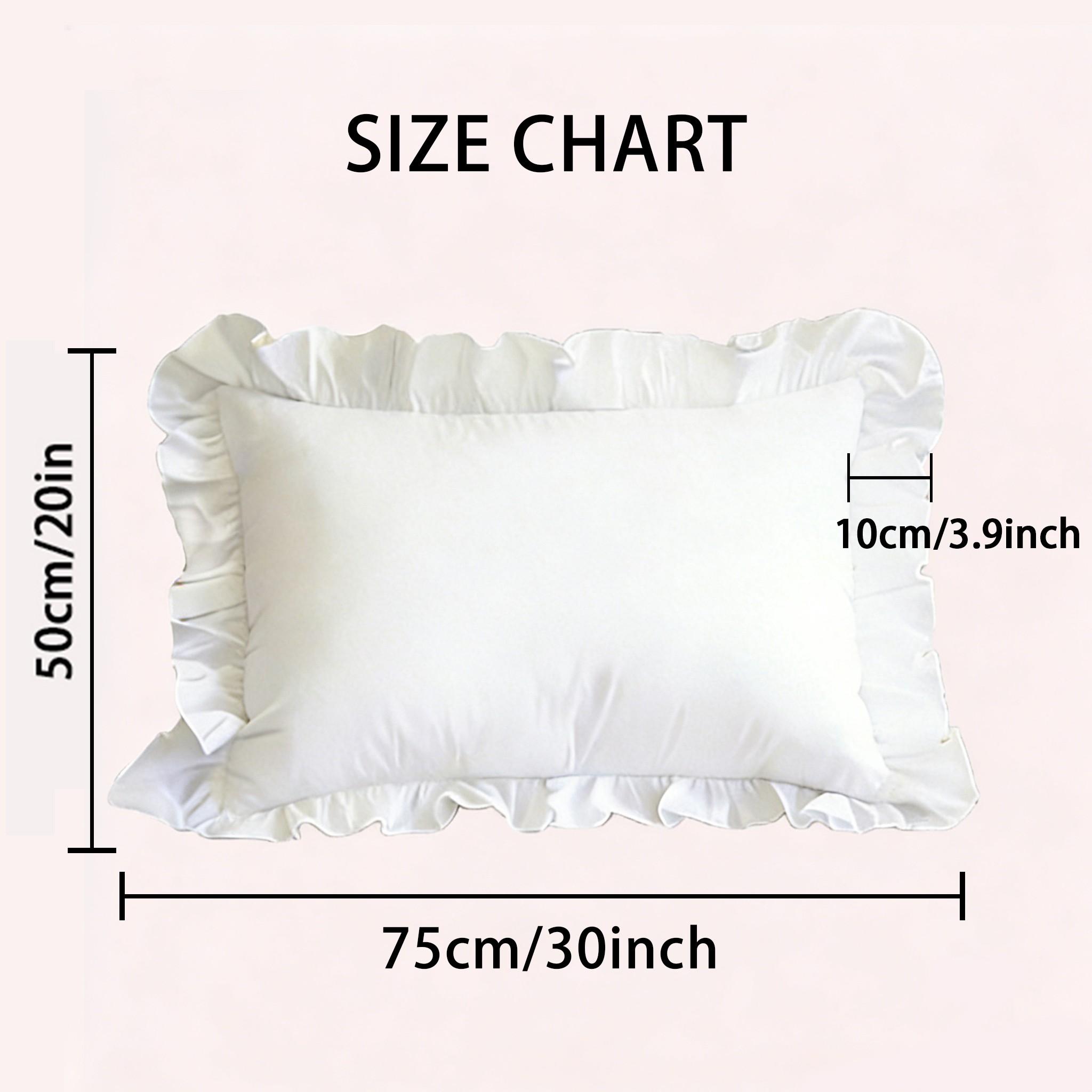 2Pcs 3D Jacquard Frill Pillowcase, French Vintage Romantic Style, High-count Soft Breathable Bedding, for Girls Bedroom, Homestay, Pillowcase Only, Without Insert