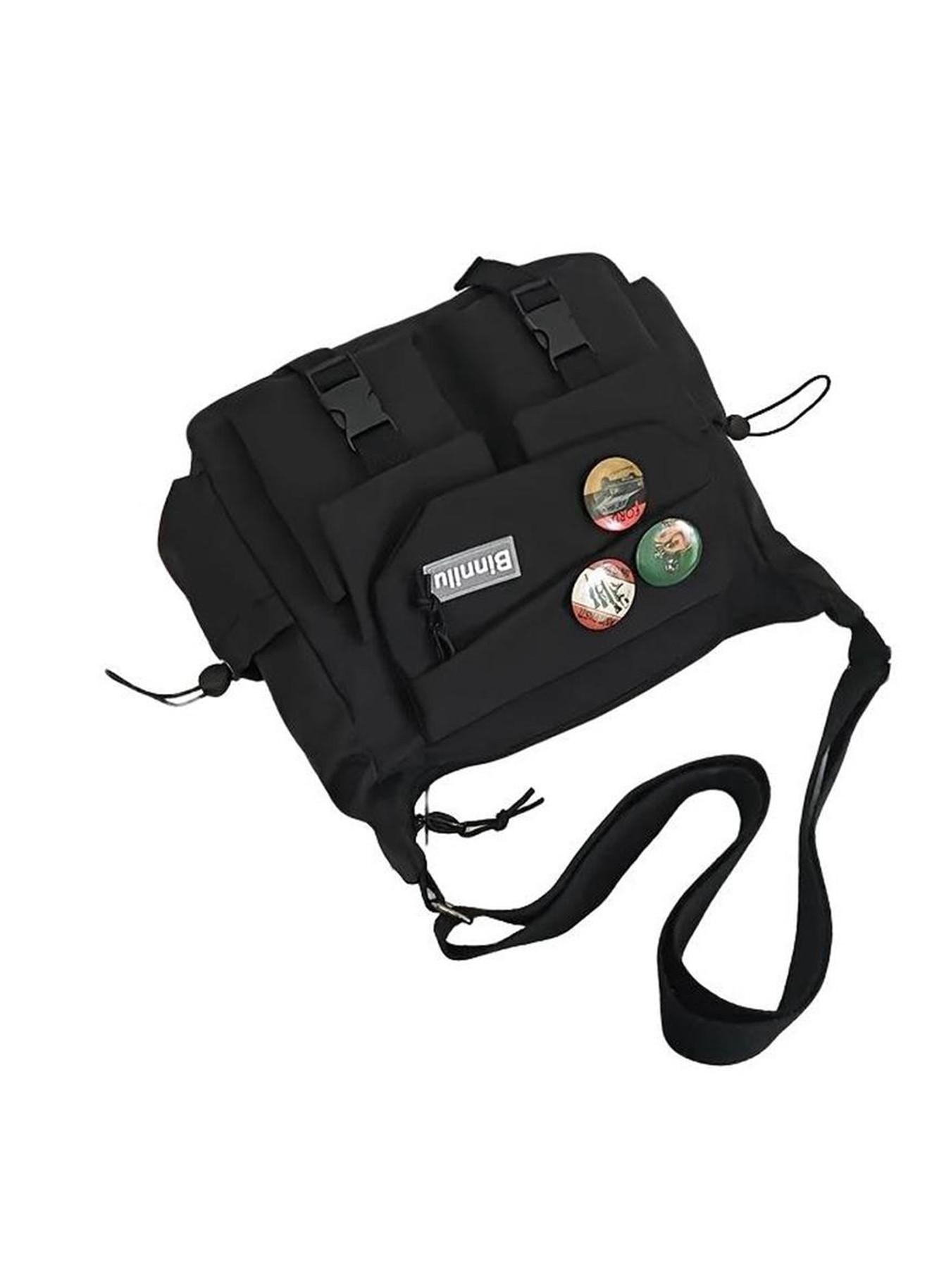 Unisex Nylon Adjustable Shoulder Strap Commuter Casual Crossbody Bags, Large Capacity Casual Colorblock Design, Ideal for Travel, Daily Use and Commuting