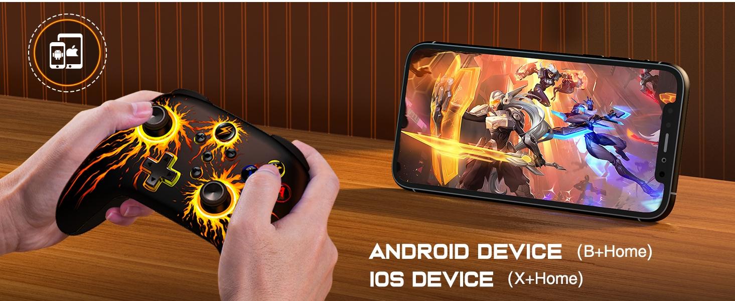 BEBONCOOL Wireless Switch Controller for Nintendo Switch Controller/Lite/OLED, LED Wired PC Game Joysticks-Wireless iOS/Android Remote, Nintendo Game Accessories Gamepads & Standard Controllers