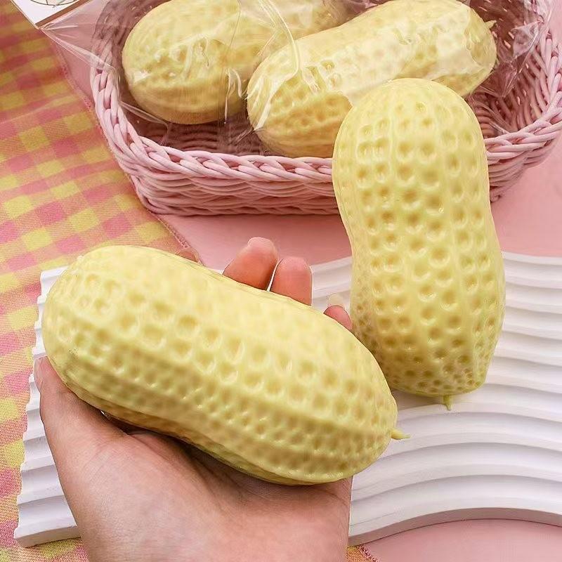 Crunchy Peanut Squishy for Adults, Sensory Squishies, 1 PC Slow-Rising Squeeze Toy, Stress Relief Sensory Fidget Toy