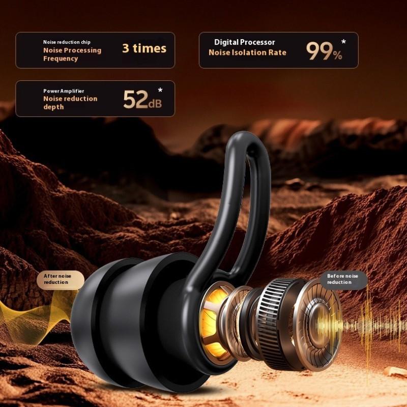 New Noise-Reducing Earplugs, Silicone Sleep Ear Plugs, Anti-Snoring, Waterproof for Swimming, Dual Effect Sound Barrier