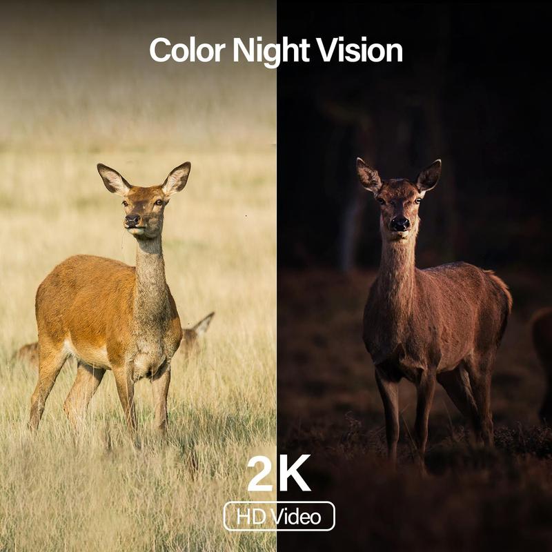 Solar Powered Wireless 4G LTE Trail Camera- 2K Live Video,WiFi Not Supported, Remote APP Controlled, WaterProof, Motion Activated, Night Vision, 4G Data Cellular Card Included (Data refill is required for Unlimited 4G data usage)