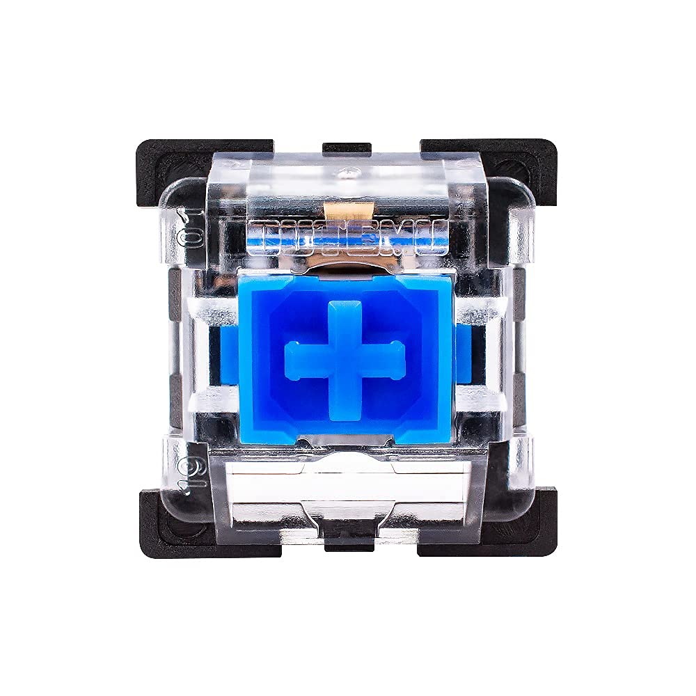 OUTEMU Blue Switches 3-pin Tactile Clicky 50gf - DIY  for Mechanical Gaming Keyboard - 20 Pack with 1  Puller