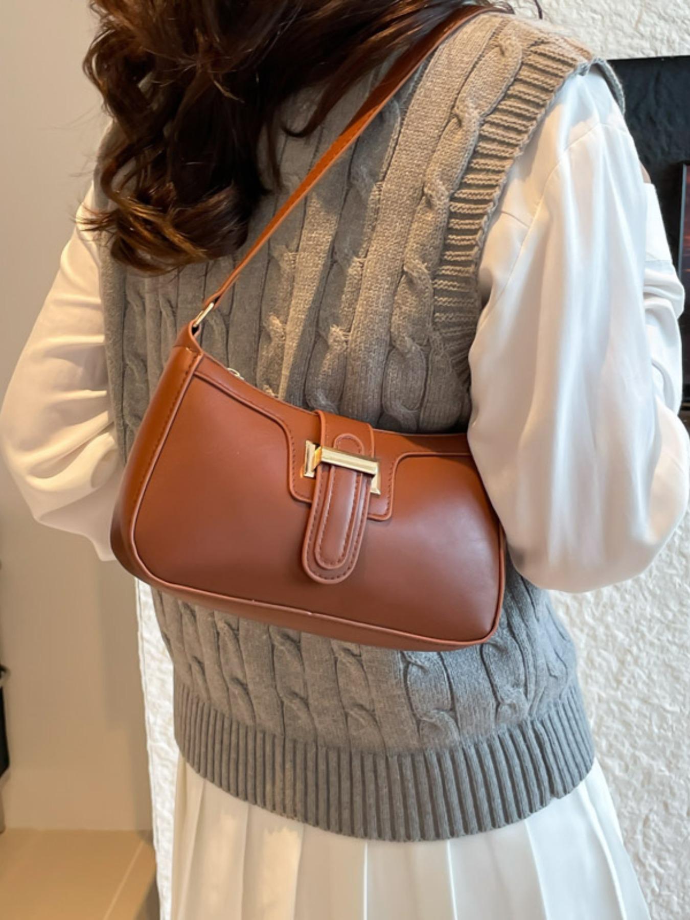 New Versatile French Bread Bag for Women, High-End Commuter Underarm Handbag, Perfect for Work, Shopping, Travel