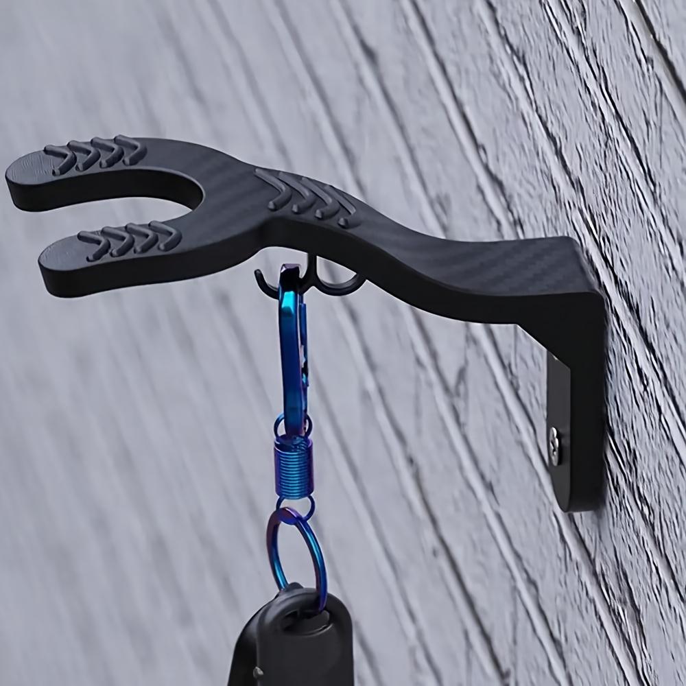 Durable and high-quality five-piece wall hooks - multi-functional kitchen cabinet shelves and motorcycle helmet display stands, sturdy home garage studio storage racks