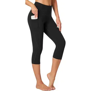 Capri Leggings for Women High Waisted Capri Leggings with Pockets for Women Tummy Control Pants Women