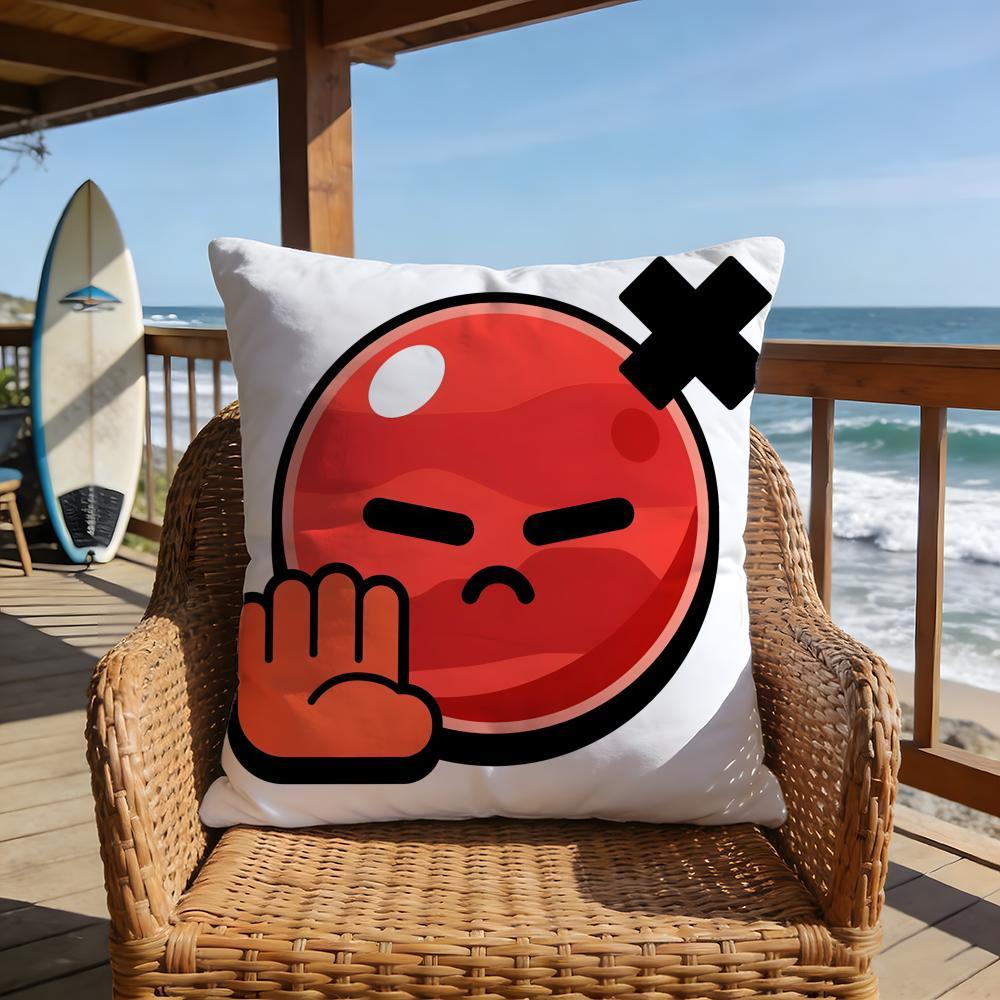 hot game Brawl Stars emoji meme Pillow Case 2026 new style printing Pillowcase Anti-dustmite Invisible zipper silky short plush Sofa cushion cover polyester microfiber queen king bed home
