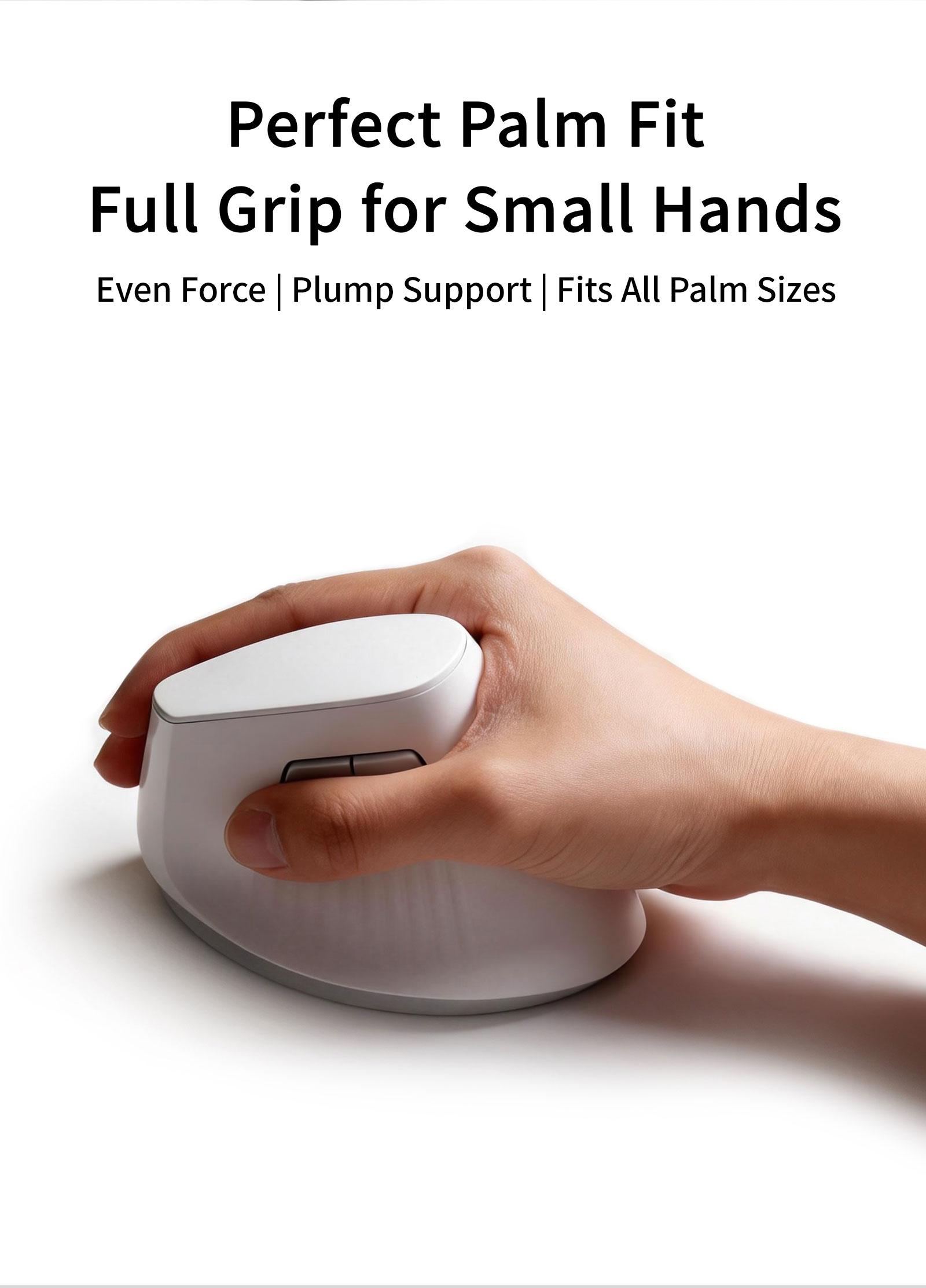 Mofii M11 Dual-Mode Rechargeable Vertical Mouse, Ergonomic Wireless Office Mouse, Classic, Wrist Support, Universal for Tablets Laptops Desktops