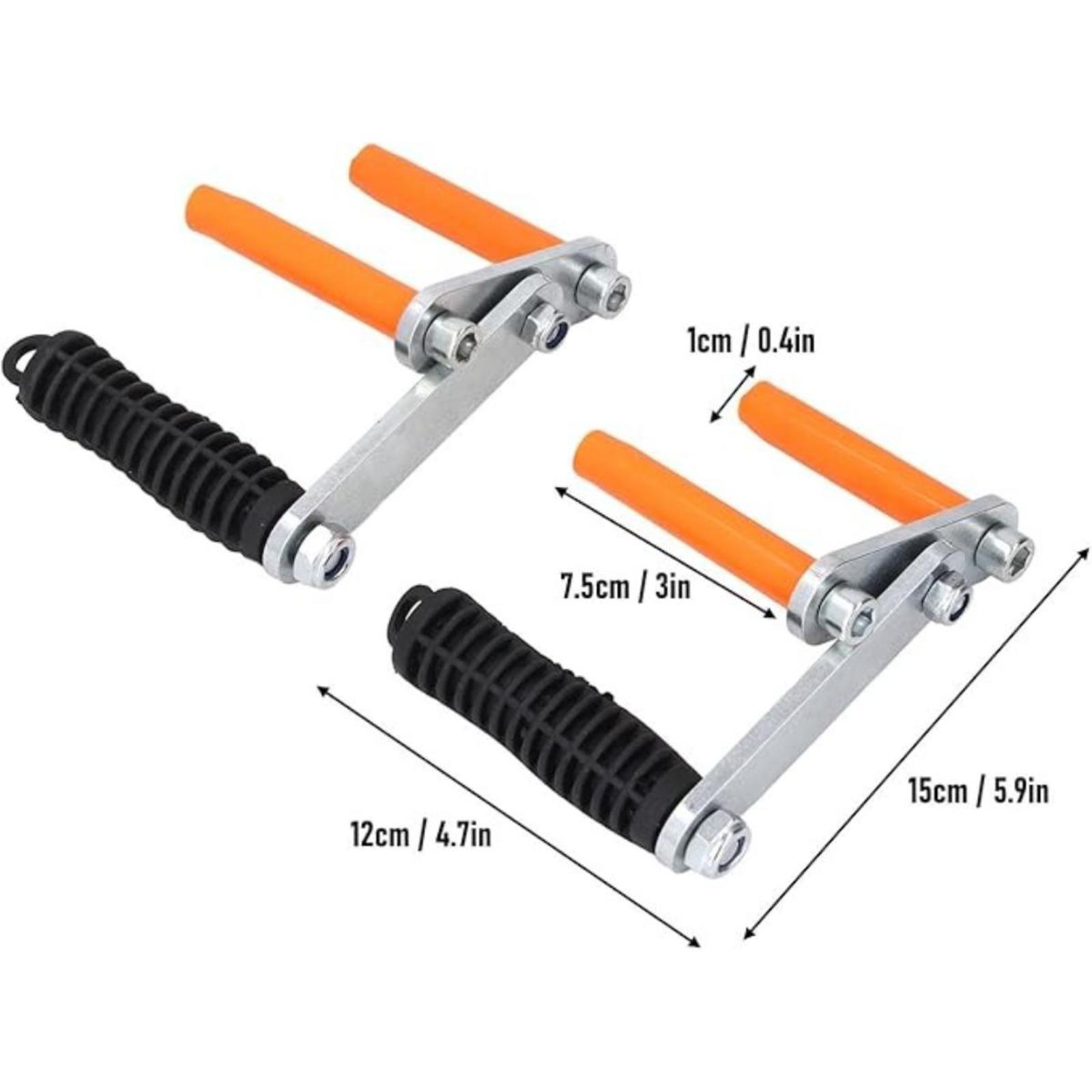 Drywall Carrying Tool Plywood Carrier Panel Lifting Clamp Glass Handle Carry Load Lifter Portable Multi Function Steel Stripper for Doors Glass with Adjustable Puller Panel